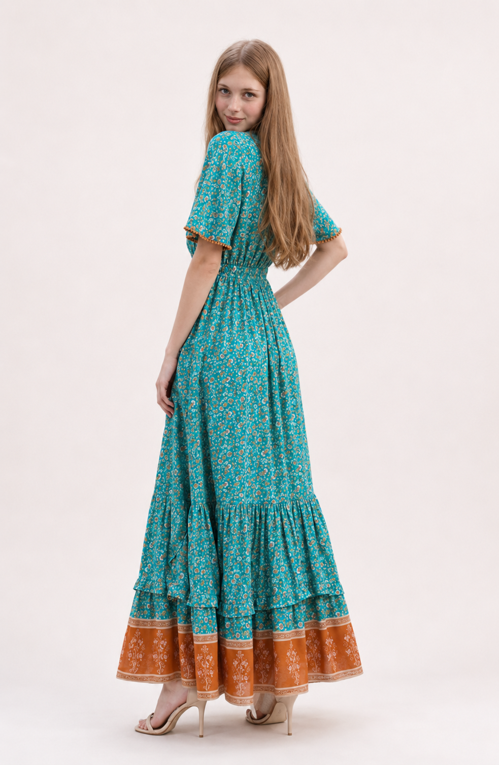 Azure Riviera Maxi Dress Jovera Joyce