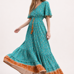 Azure Riviera Maxi Dress Jovera Joyce
