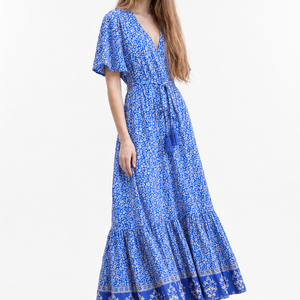 Azure Riviera Maxi Dress Jovera Joyce