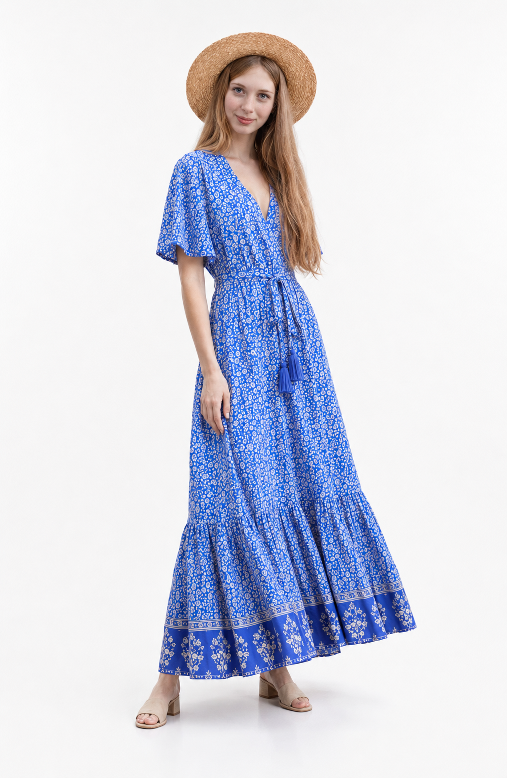 Azure Riviera Maxi Dress Jovera Joyce