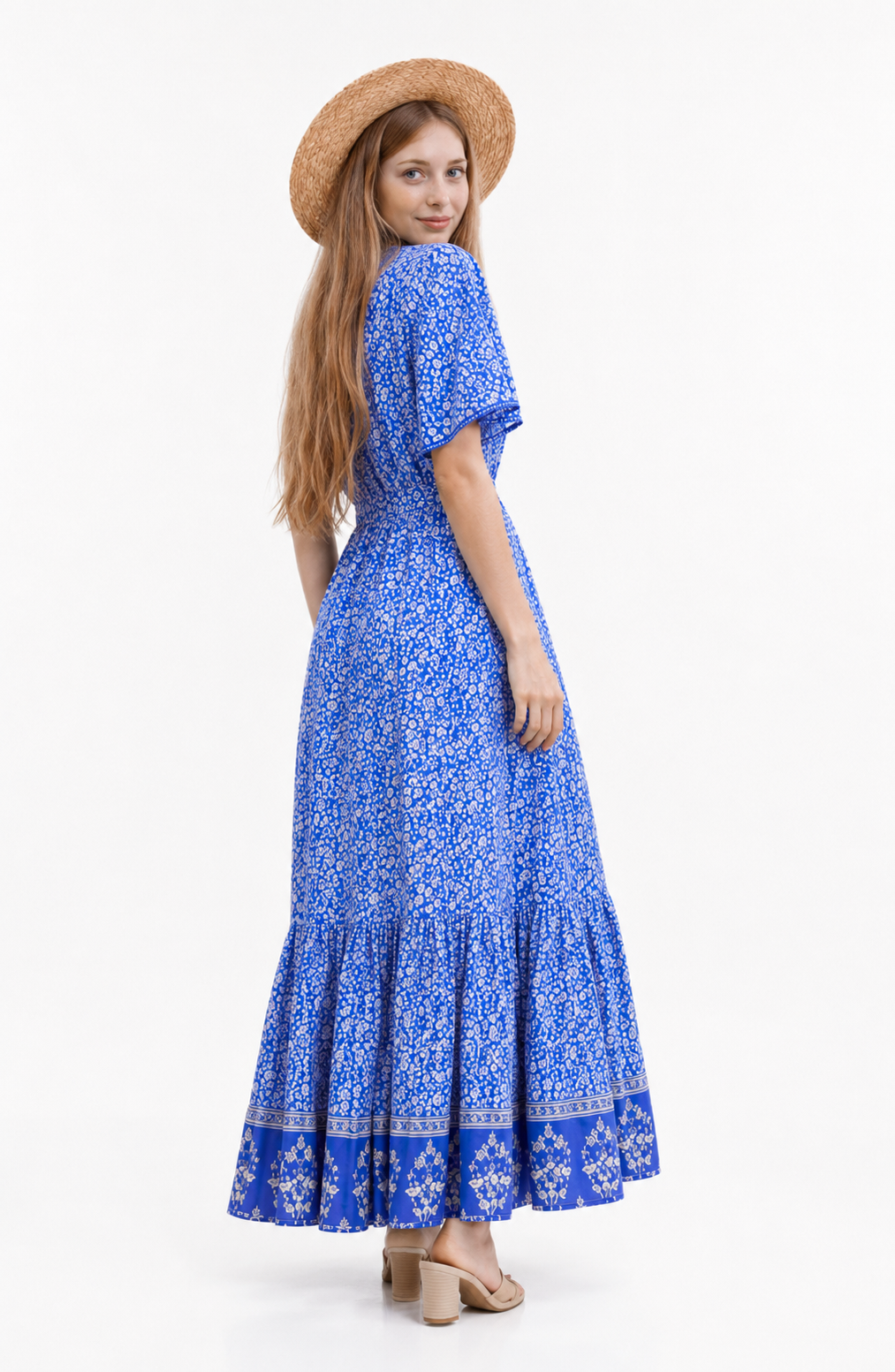 Azure Riviera Maxi Dress Jovera Joyce