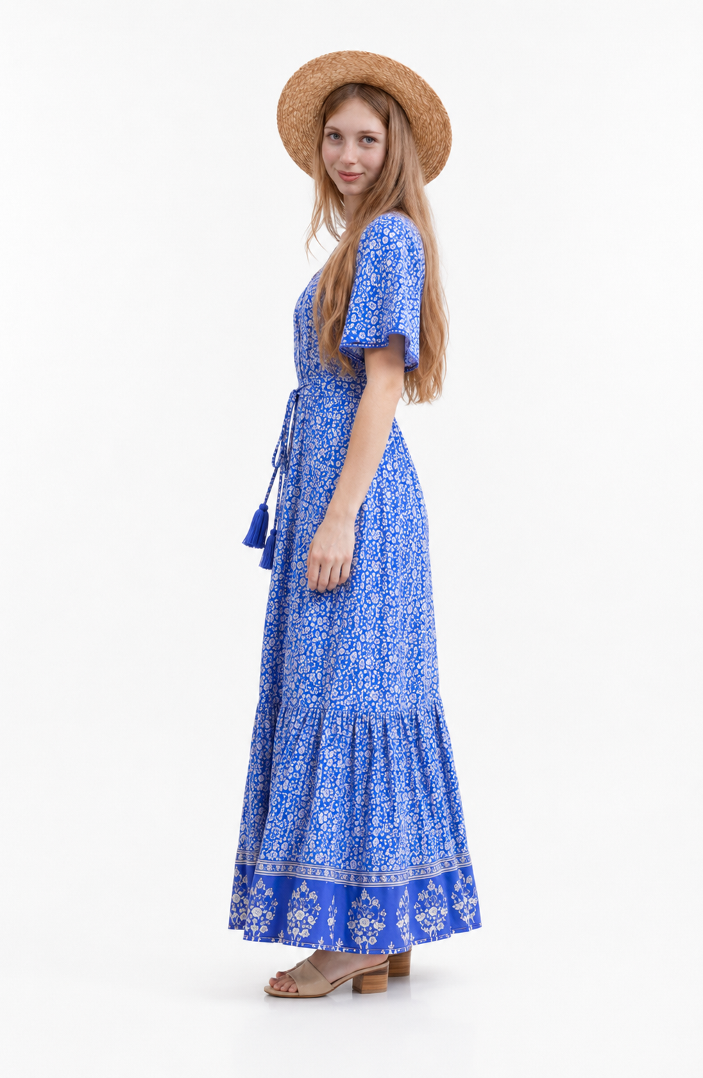 Azure Riviera Maxi Dress Jovera Joyce