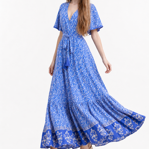 Azure Riviera Maxi Dress Jovera Joyce