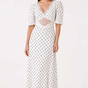 Noir Héritage Dot Maxi Dress Jovera Joyce
