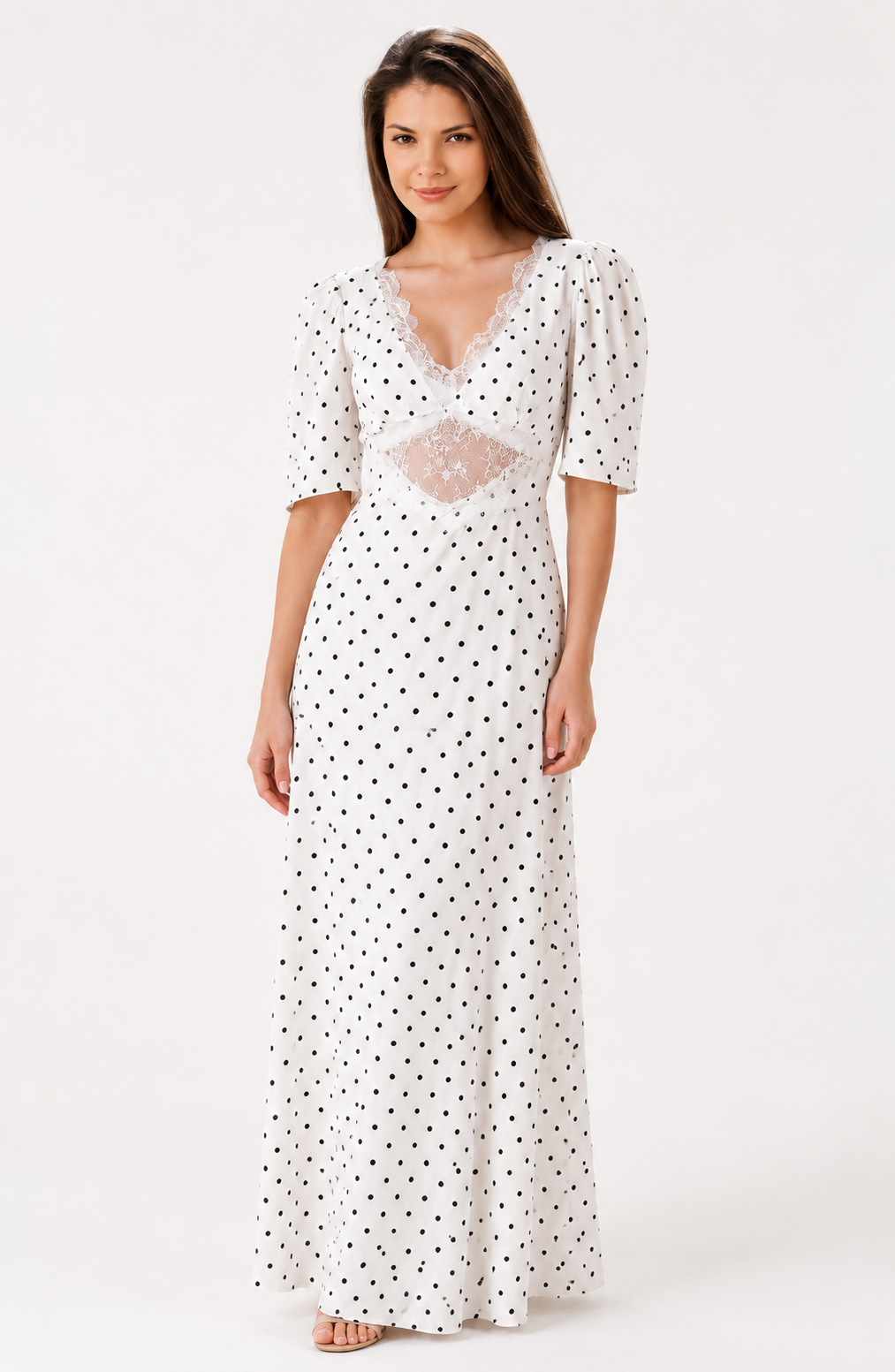 Noir Héritage Dot Maxi Dress Jovera Joyce