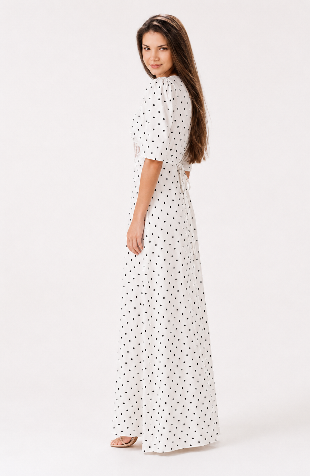 Noir Héritage Dot Maxi Dress Jovera Joyce