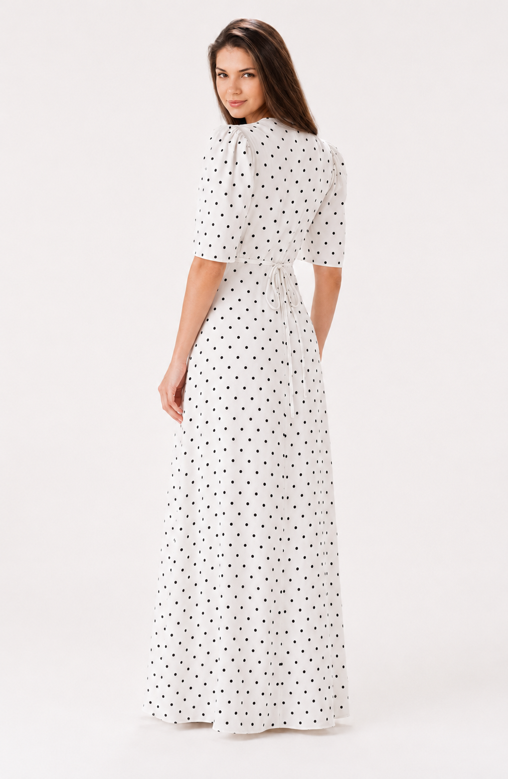 Noir Héritage Dot Maxi Dress Jovera Joyce