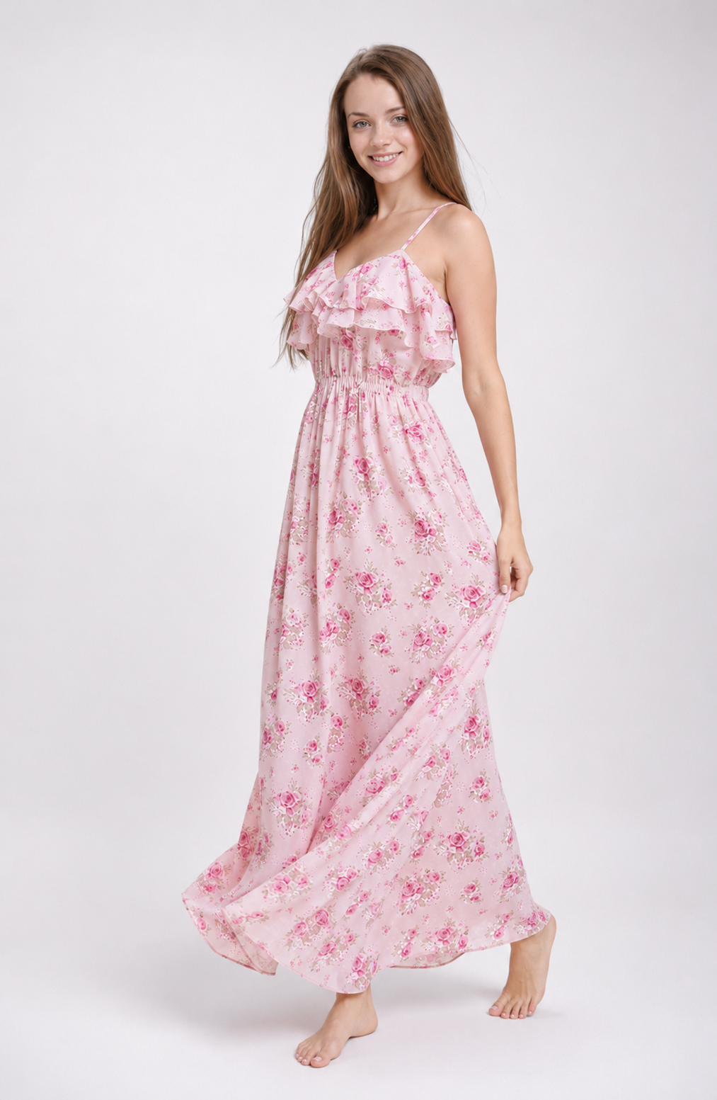 Blush Garden Maxi Dress Jovera Joyce