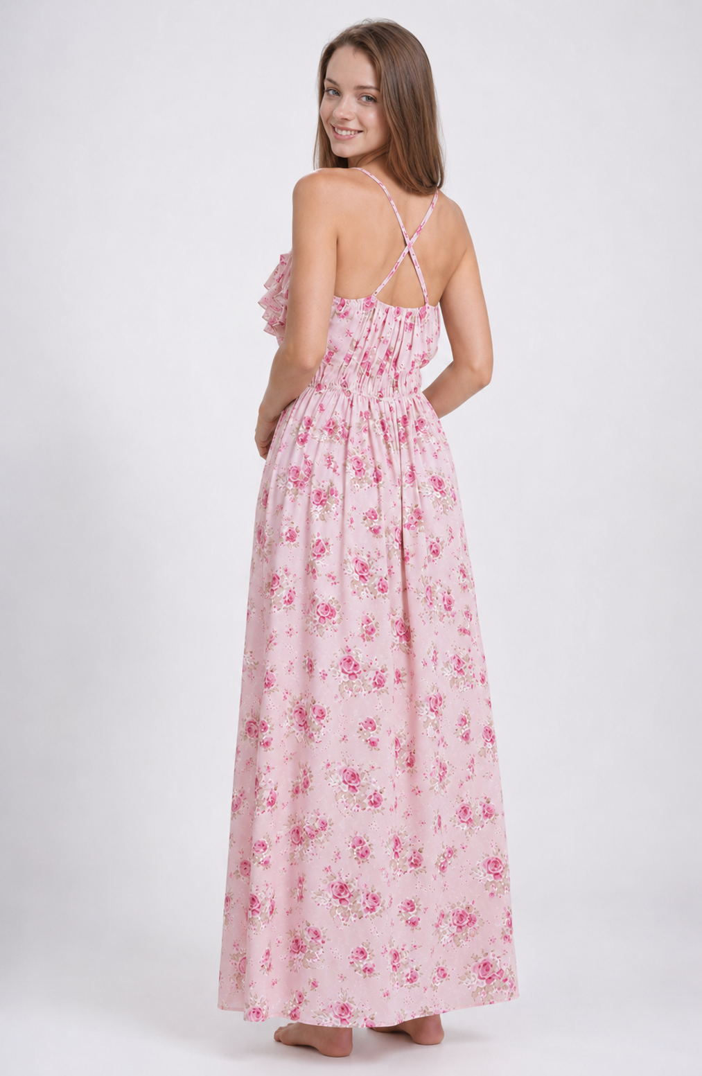 Blush Garden Maxi Dress Jovera Joyce