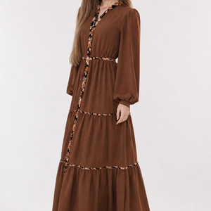 Chestnut Élan Maxi Dress Jovera Joyce