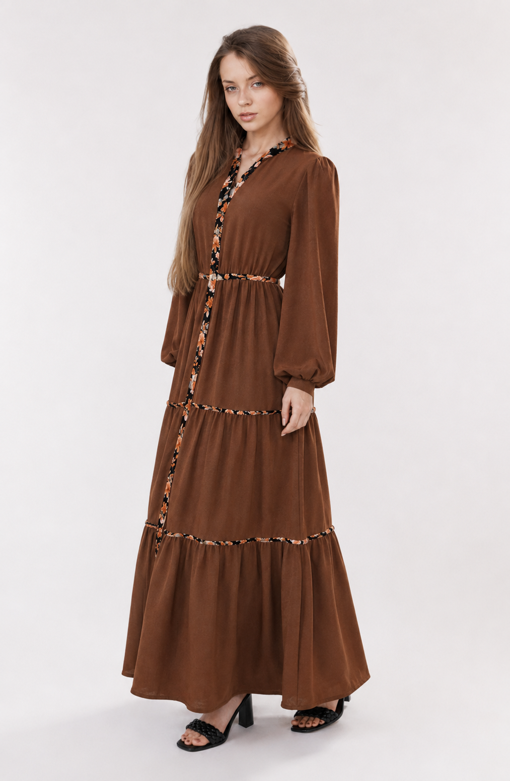 Chestnut Élan Maxi Dress Jovera Joyce
