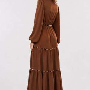 Chestnut Élan Maxi Dress Jovera Joyce