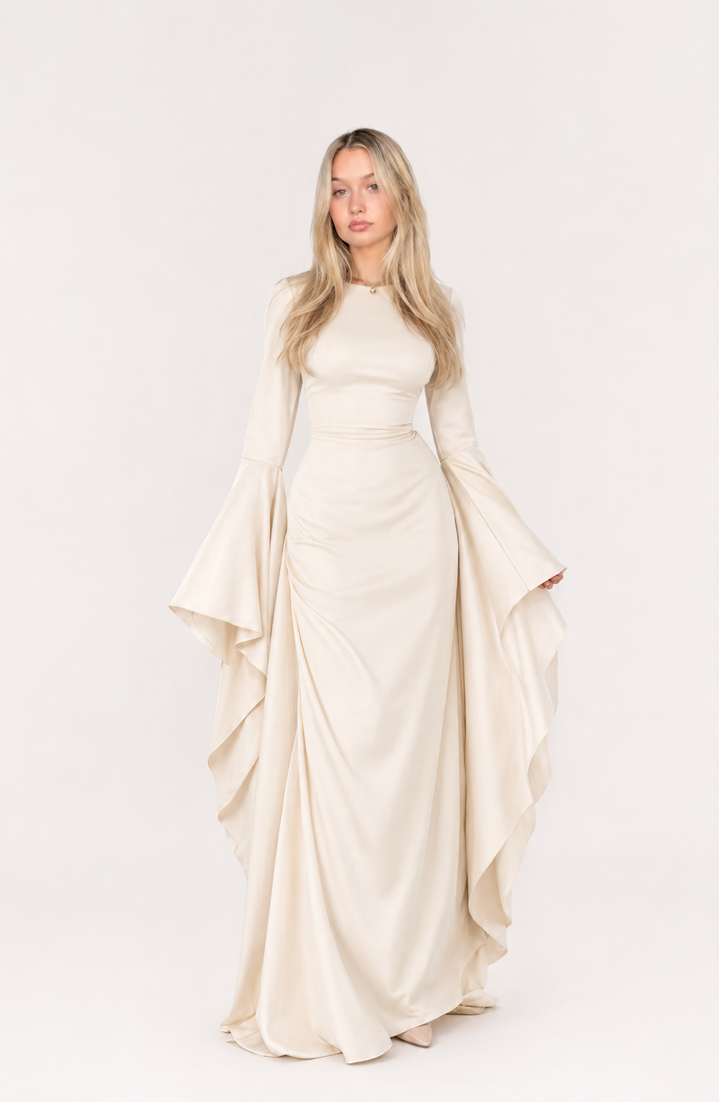 Dubai Celestine Cape Gown Jovera Joyce