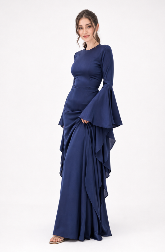 Dubai Celestine Cape Gown Jovera Joyce