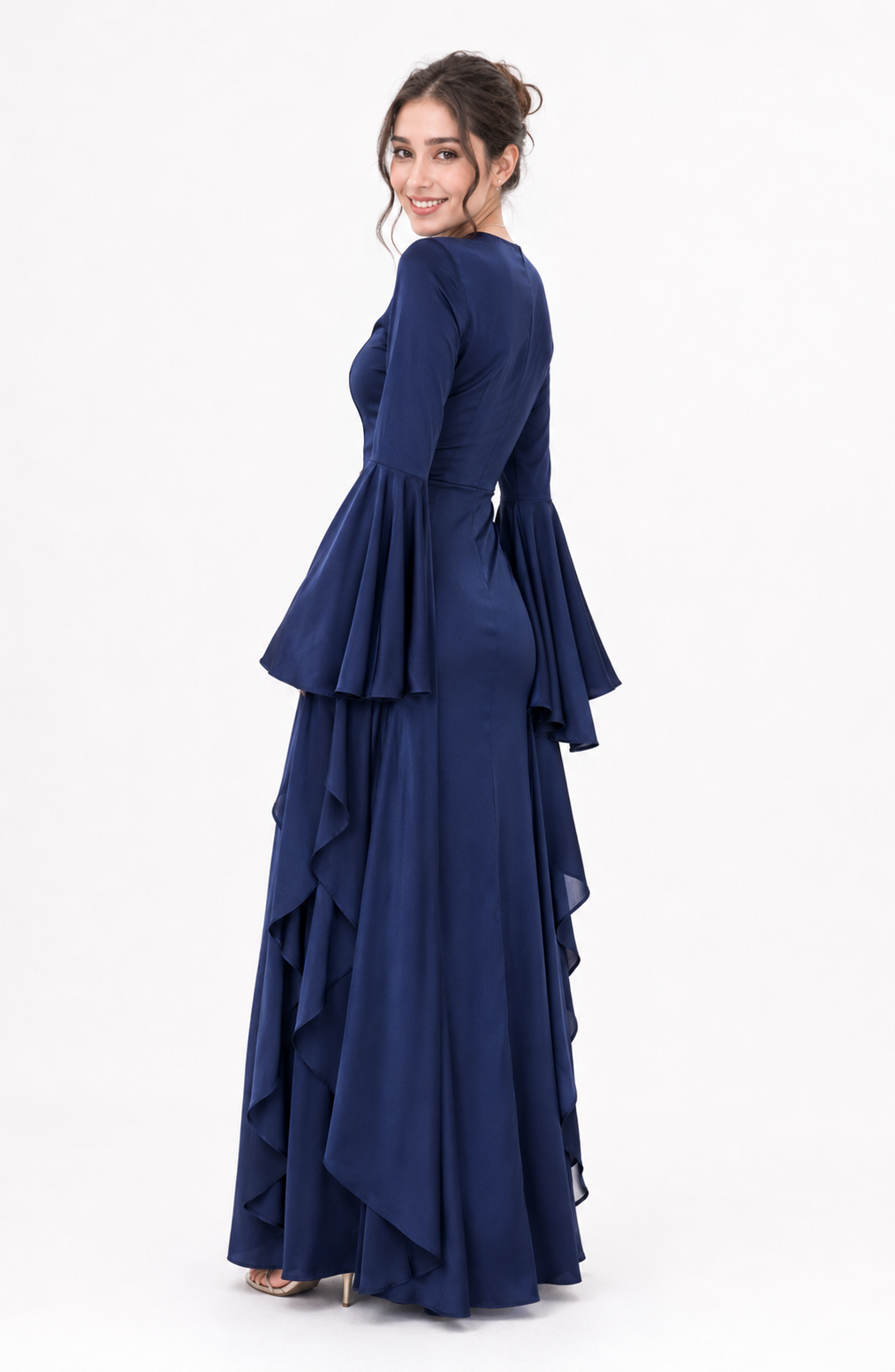 Dubai Celestine Cape Gown Jovera Joyce