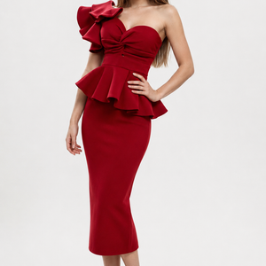 Rouge Elegance Couture Dress Jovera Joyce