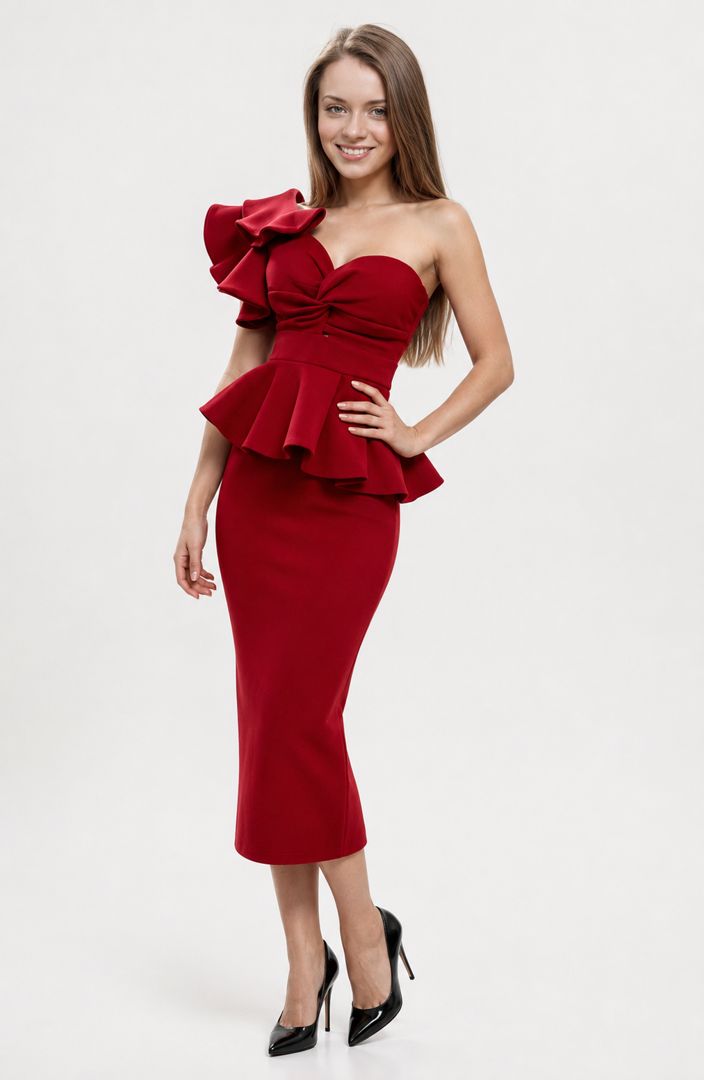 Rouge Elegance Couture Dress Jovera Joyce