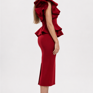 Rouge Elegance Couture Dress Jovera Joyce