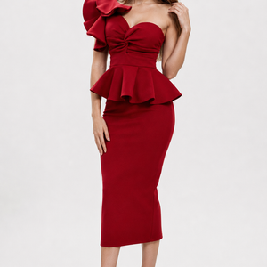 Rouge Elegance Couture Dress Jovera Joyce