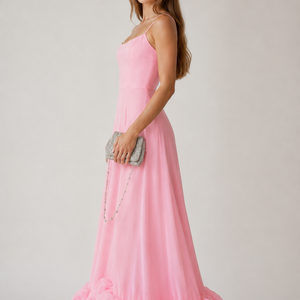 Etoile Ruffle Chiffon Dress Jovera Joyce