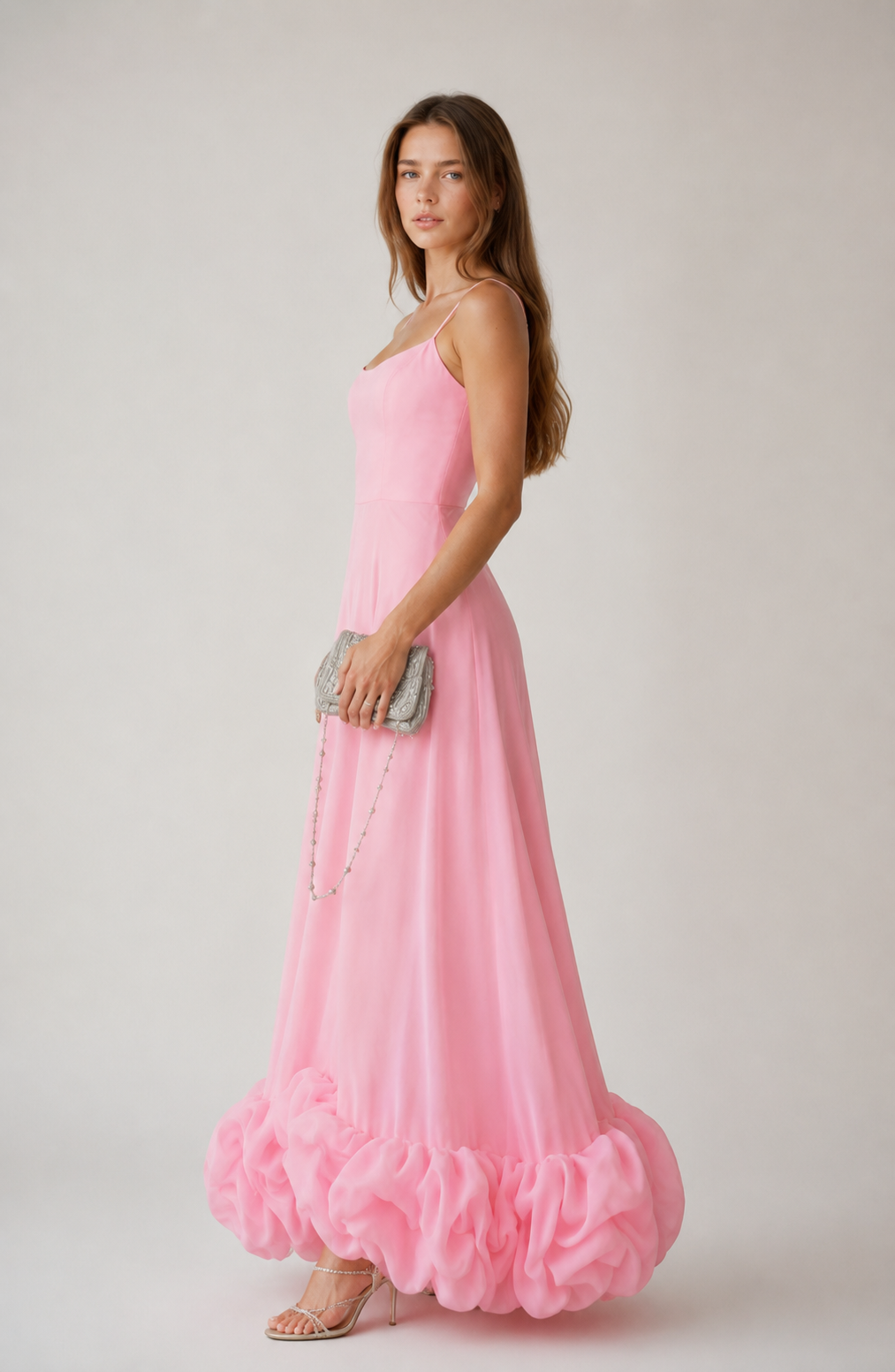 Etoile Ruffle Chiffon Dress Jovera Joyce