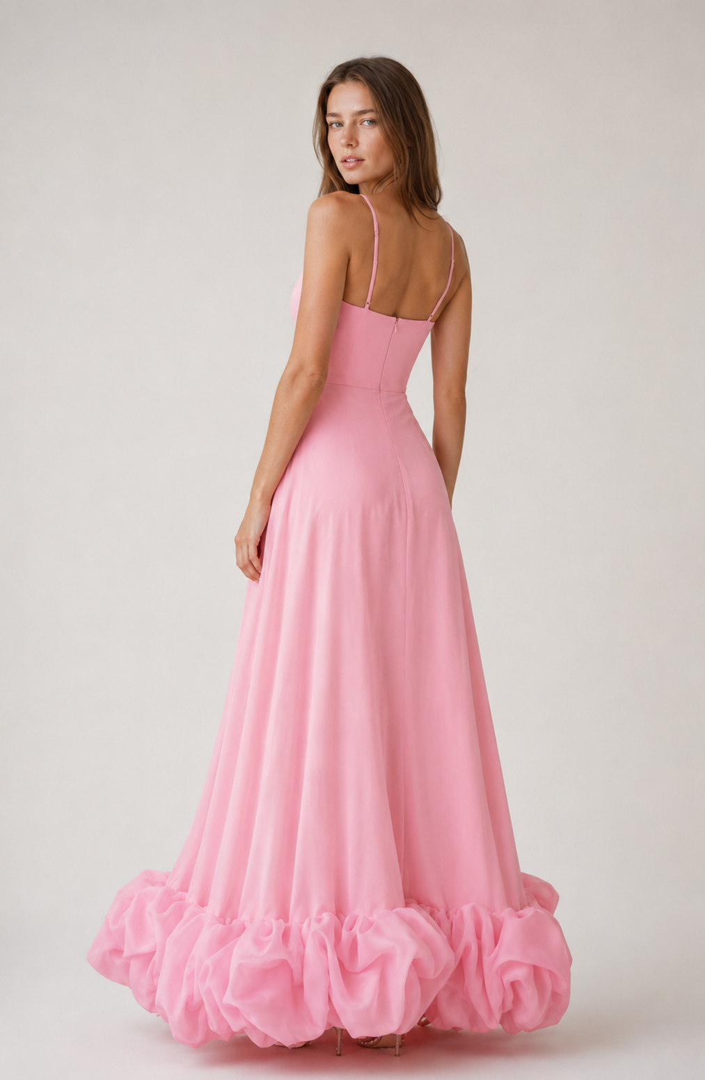 Etoile Ruffle Chiffon Dress Jovera Joyce