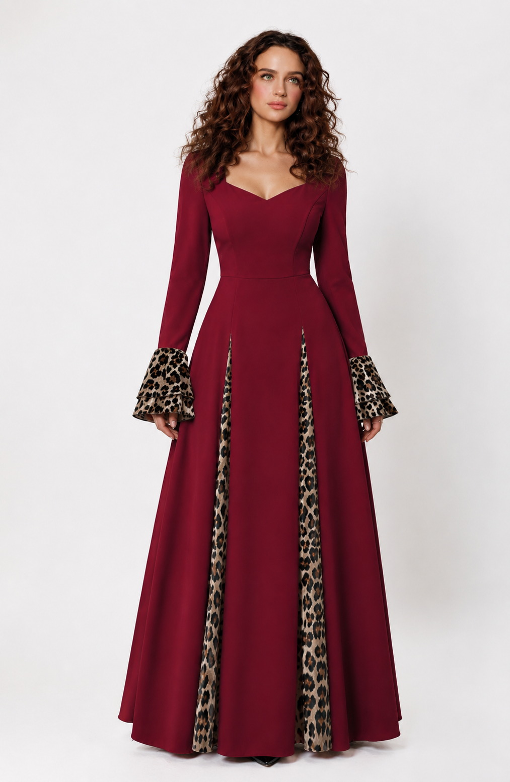 Crimson Elegance Maxi Dress Jovera Joyce