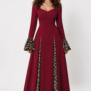 Crimson Elegance Maxi Dress Jovera Joyce