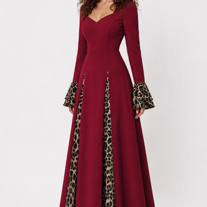 Crimson Elegance Maxi Dress Jovera Joyce
