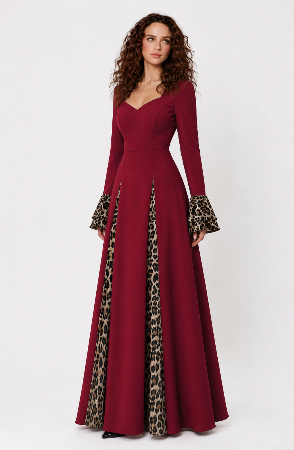 Crimson Elegance Maxi Dress Jovera Joyce