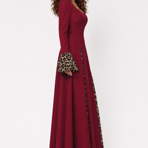 Crimson Elegance Maxi Dress Jovera Joyce