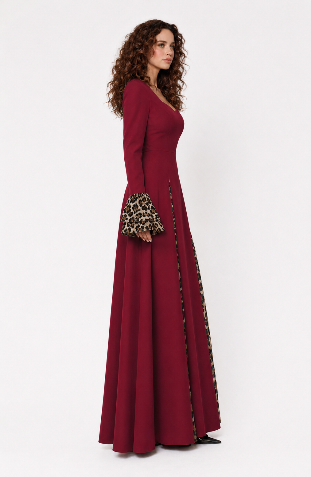 Crimson Elegance Maxi Dress Jovera Joyce