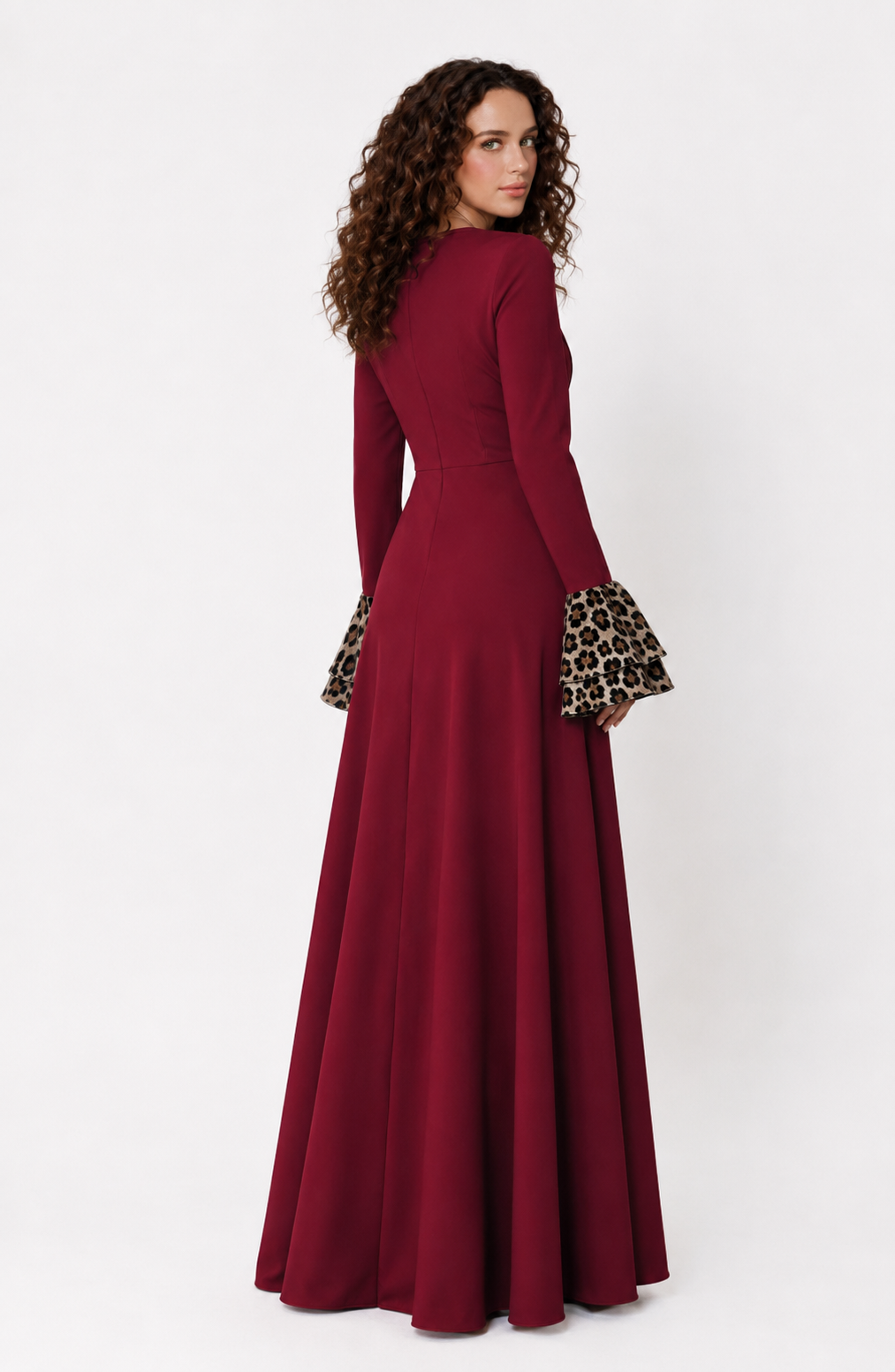 Crimson Elegance Maxi Dress Jovera Joyce