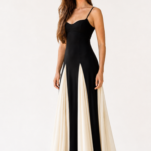 Noir Elysee Contrast Gown Jovera Joyce