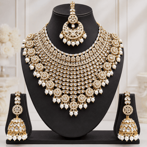 Joyce Mehrunisa Kundan Pearl Bridal Jewellery Set - Jovera Joyce