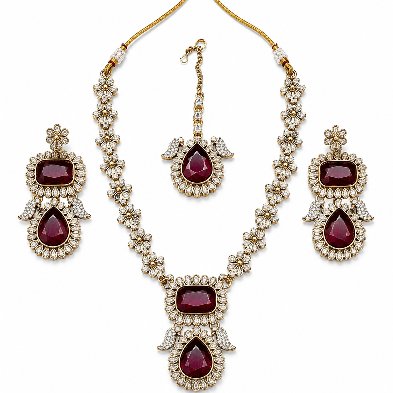 Joyce Mehrunisa Kundan Pearl Bridal Jewellery Set Jovera Joyce