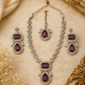 Joyce Mehrunisa Kundan Pearl Bridal Jewellery Set Jovera Joyce
