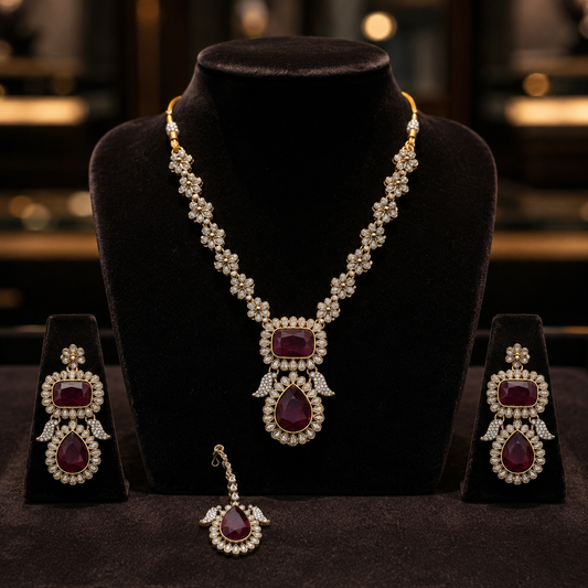 Joyce Mehrunisa Kundan Pearl Bridal Jewellery Set Jovera Joyce