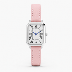 Artistic Silver Case Square Thin Strap Roman Women's Quartz Watch Jovera Joyce