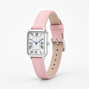 Artistic Silver Case Square Thin Strap Roman Women's Quartz Watch Jovera Joyce
