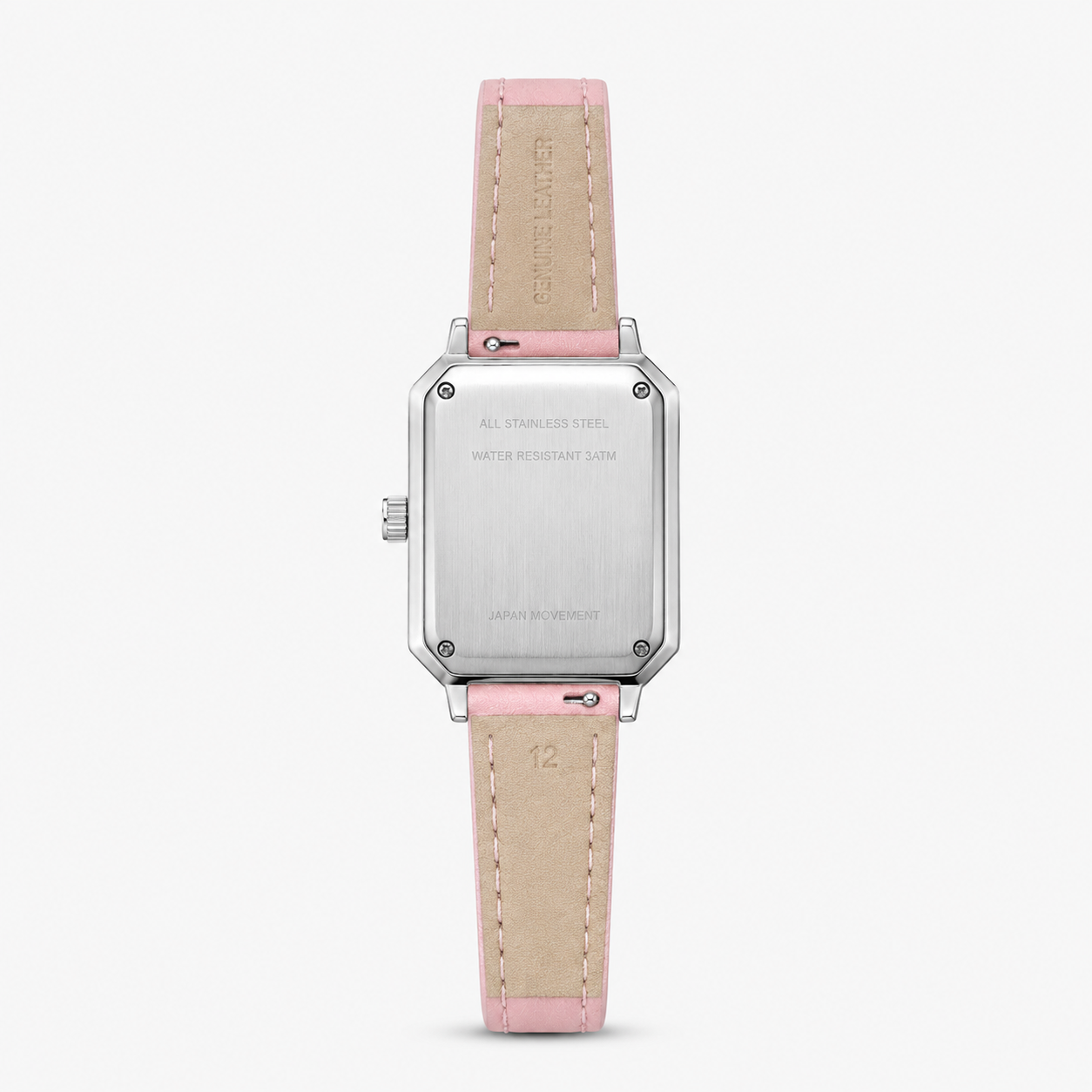 Artistic Silver Case Square Thin Strap Roman Women's Quartz Watch Jovera Joyce