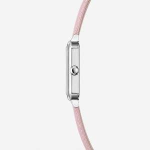 Artistic Silver Case Square Thin Strap Roman Women's Quartz Watch Jovera Joyce