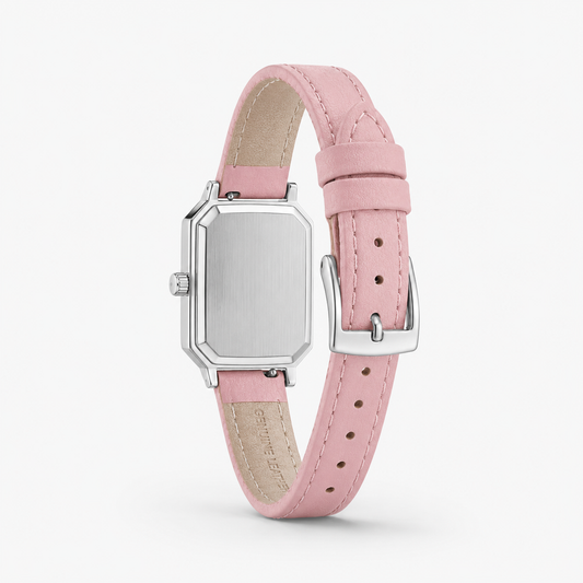 Artistic Silver Case Square Thin Strap Roman Women's Quartz Watch Jovera Joyce