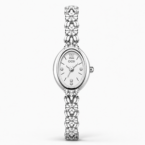 Luxury Floral Crystal Bracelet Watch for Women – Elegant Oval Dial Jewellery Watch Jovera Joyce