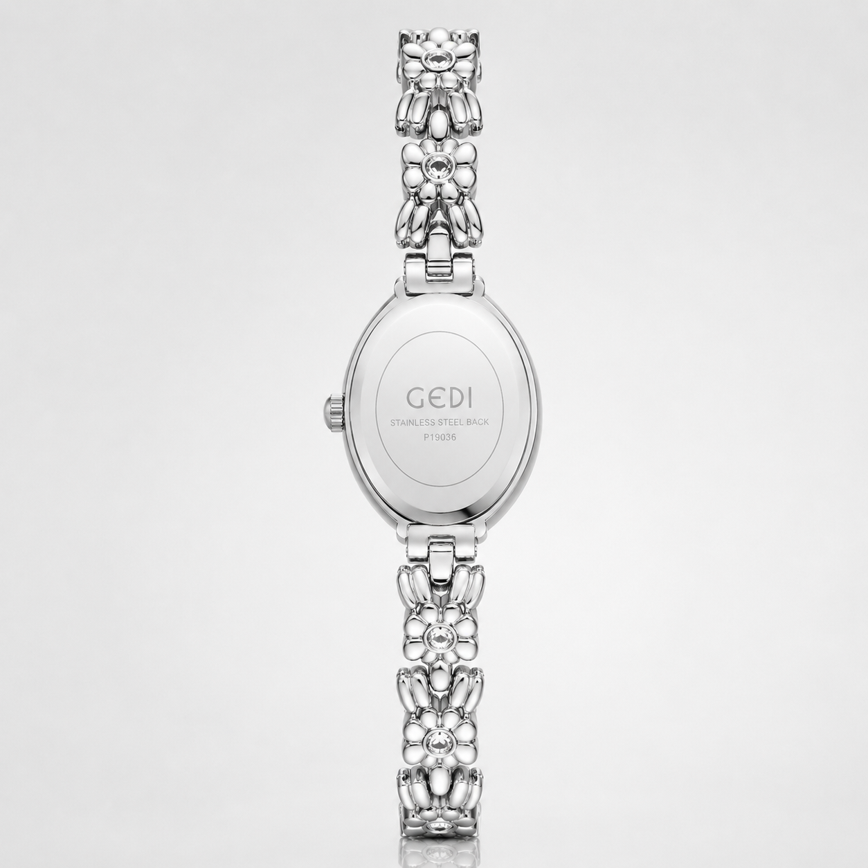 Luxury Floral Crystal Bracelet Watch for Women – Elegant Oval Dial Jewellery Watch Jovera Joyce