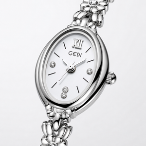 Luxury Floral Crystal Bracelet Watch for Women – Elegant Oval Dial Jewellery Watch Jovera Joyce