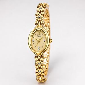 Luxury Floral Crystal Bracelet Watch for Women – Elegant Oval Dial Jewellery Watch Jovera Joyce