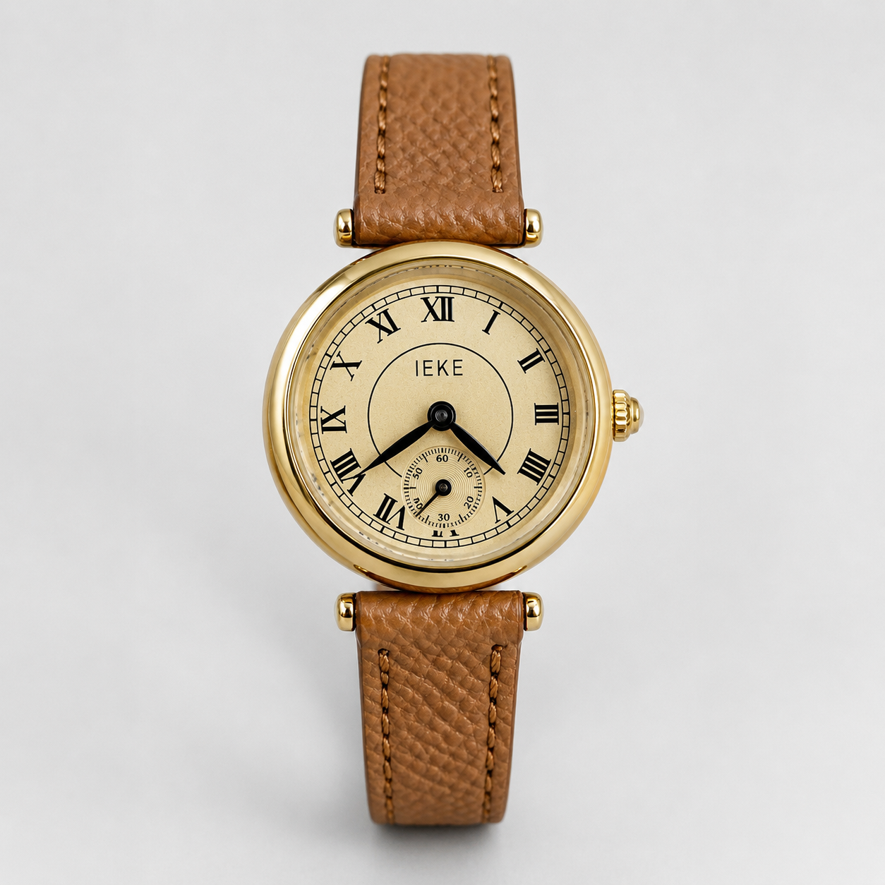 Classic Roman Numeral Leather Strap Luxury Watch Jovera Joyce