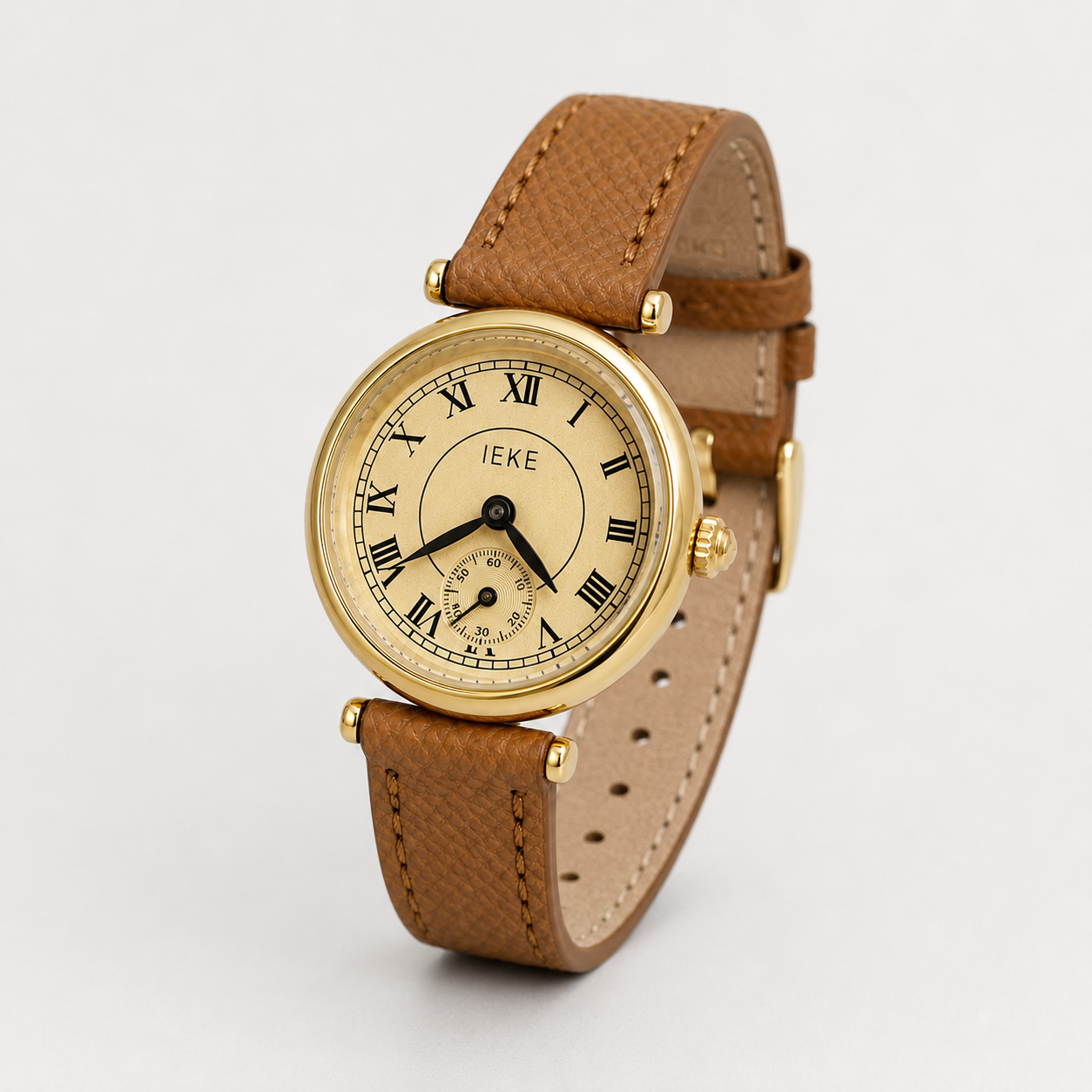 Classic Roman Numeral Leather Strap Luxury Watch Jovera Joyce
