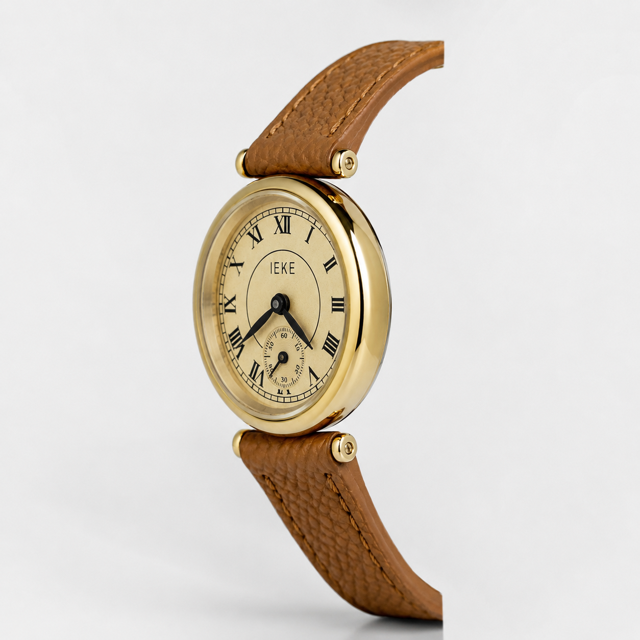 Classic Roman Numeral Leather Strap Luxury Watch Jovera Joyce